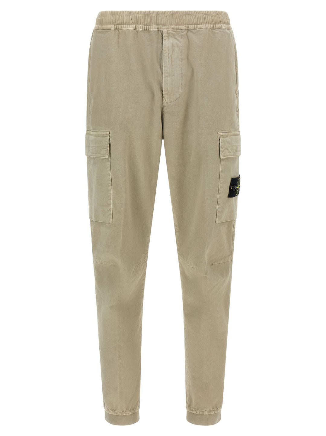 Men’s Stone Island Beige Cotton Cargo Pants