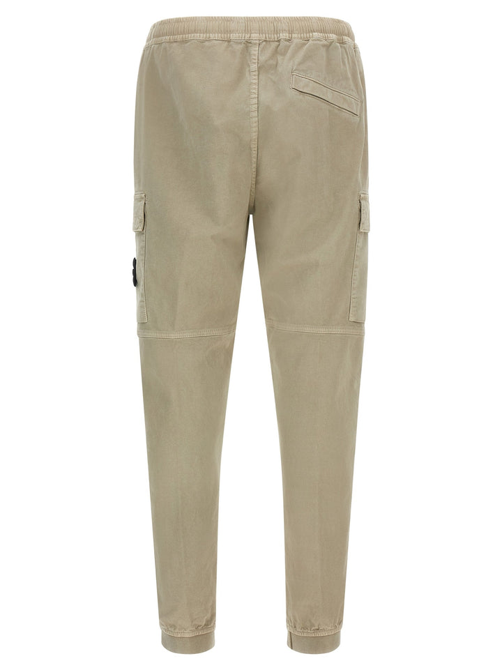 Men’s Stone Island Beige Cotton Cargo Pants