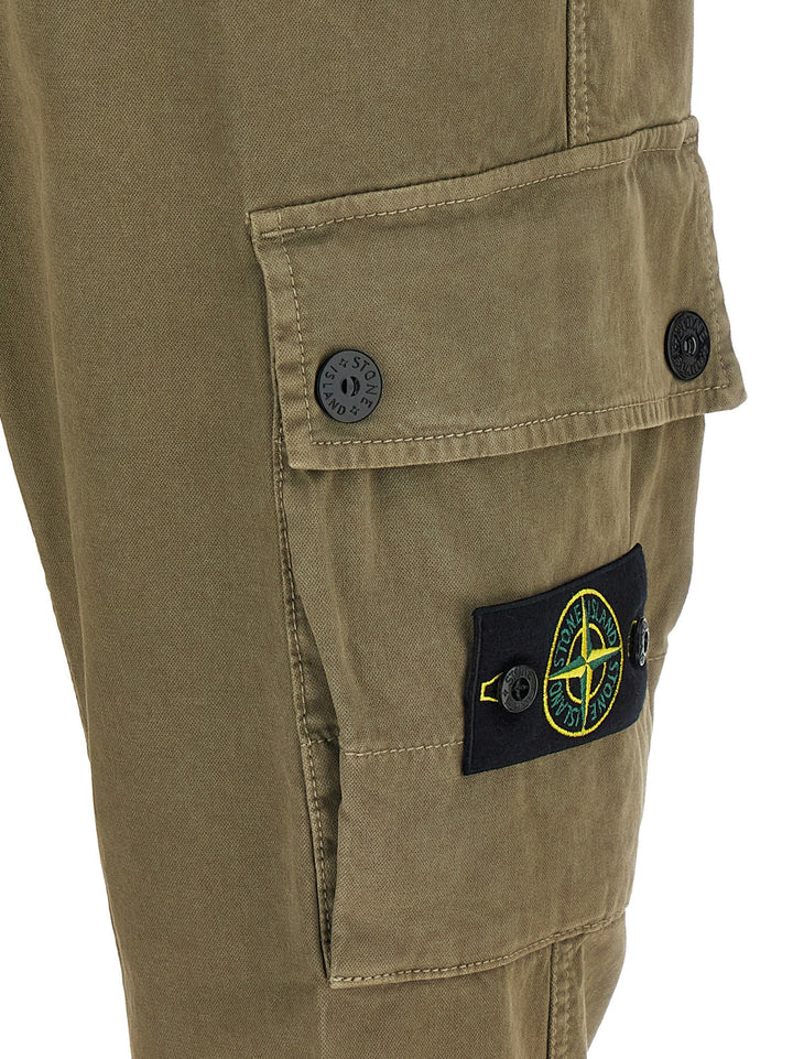 Men’s Stone Island Bicolor Cotton Cargo Pants