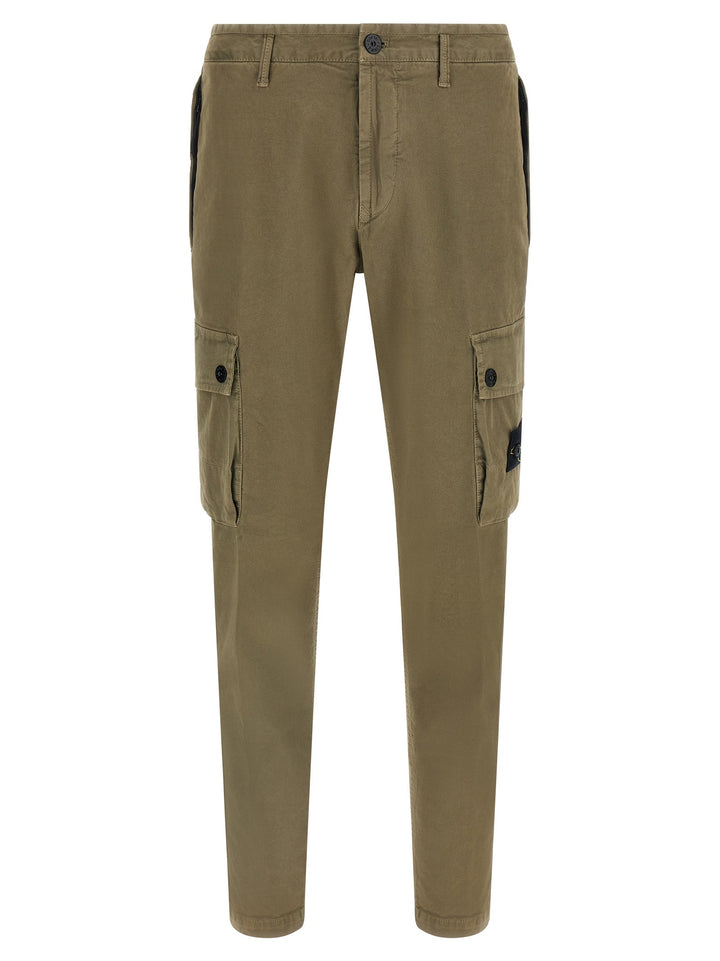 Men’s Stone Island Bicolor Cotton Cargo Pants