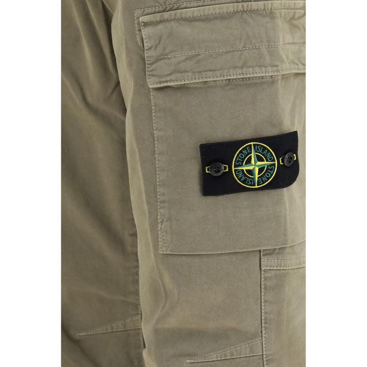 Men’s Stone Island Bicolor Cotton Cargo Pants