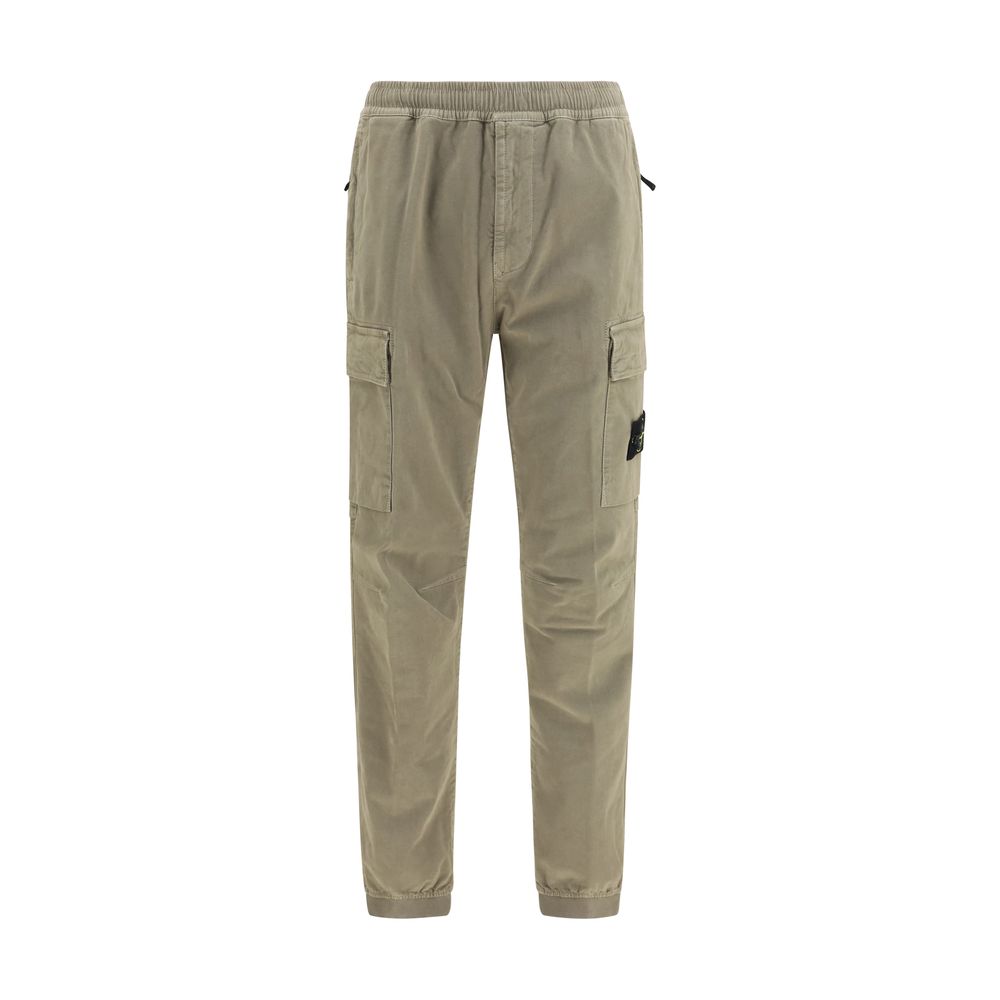Men’s Stone Island Bicolor Cotton Cargo Pants