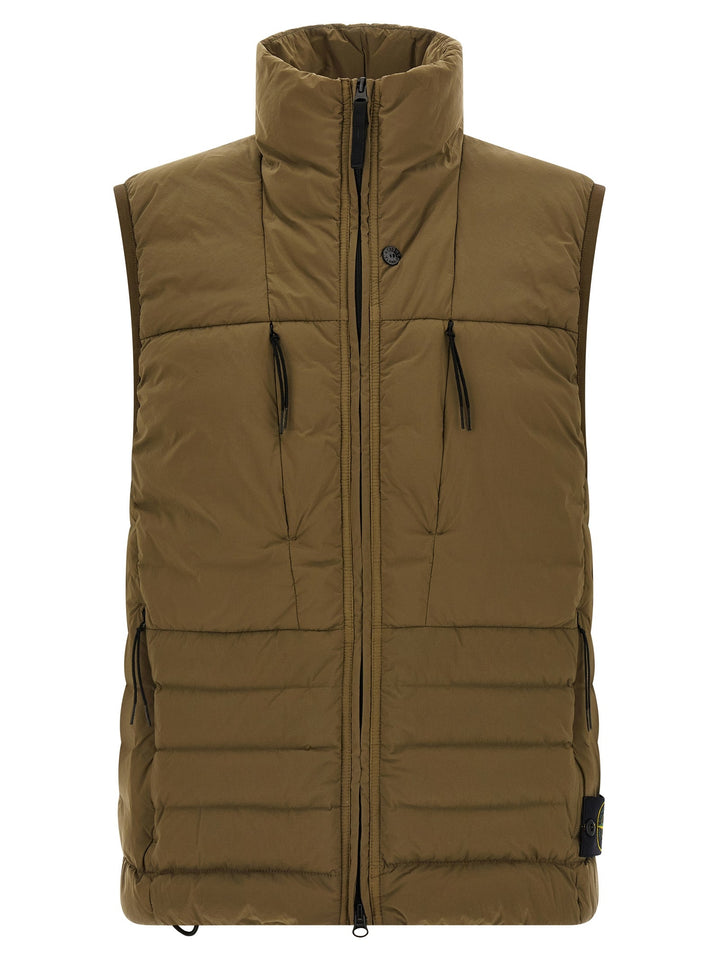 Men’s Stone Island Bicolor Polyamide Sleeveless Jacket