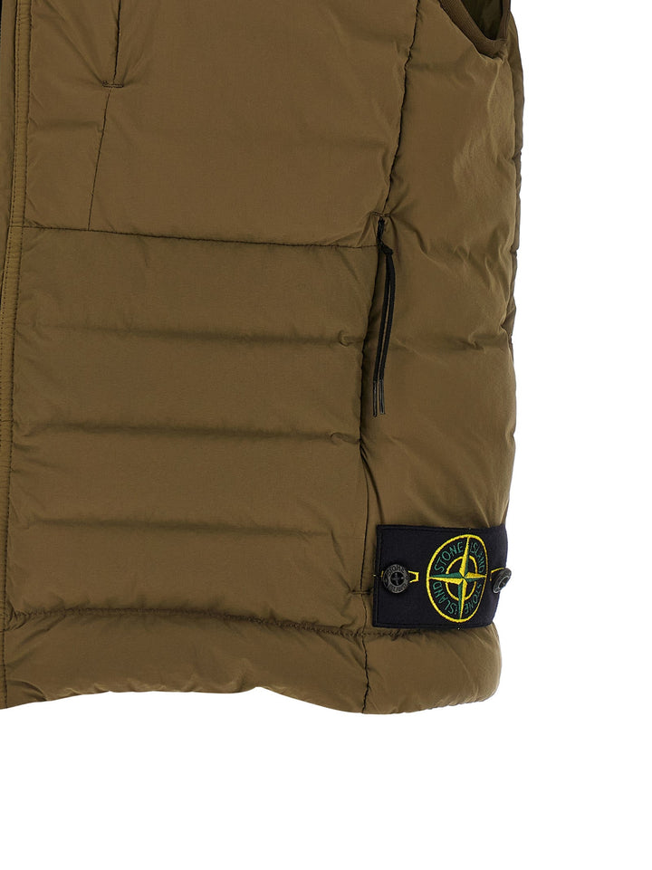 Men’s Stone Island Bicolor Polyamide Sleeveless Jacket