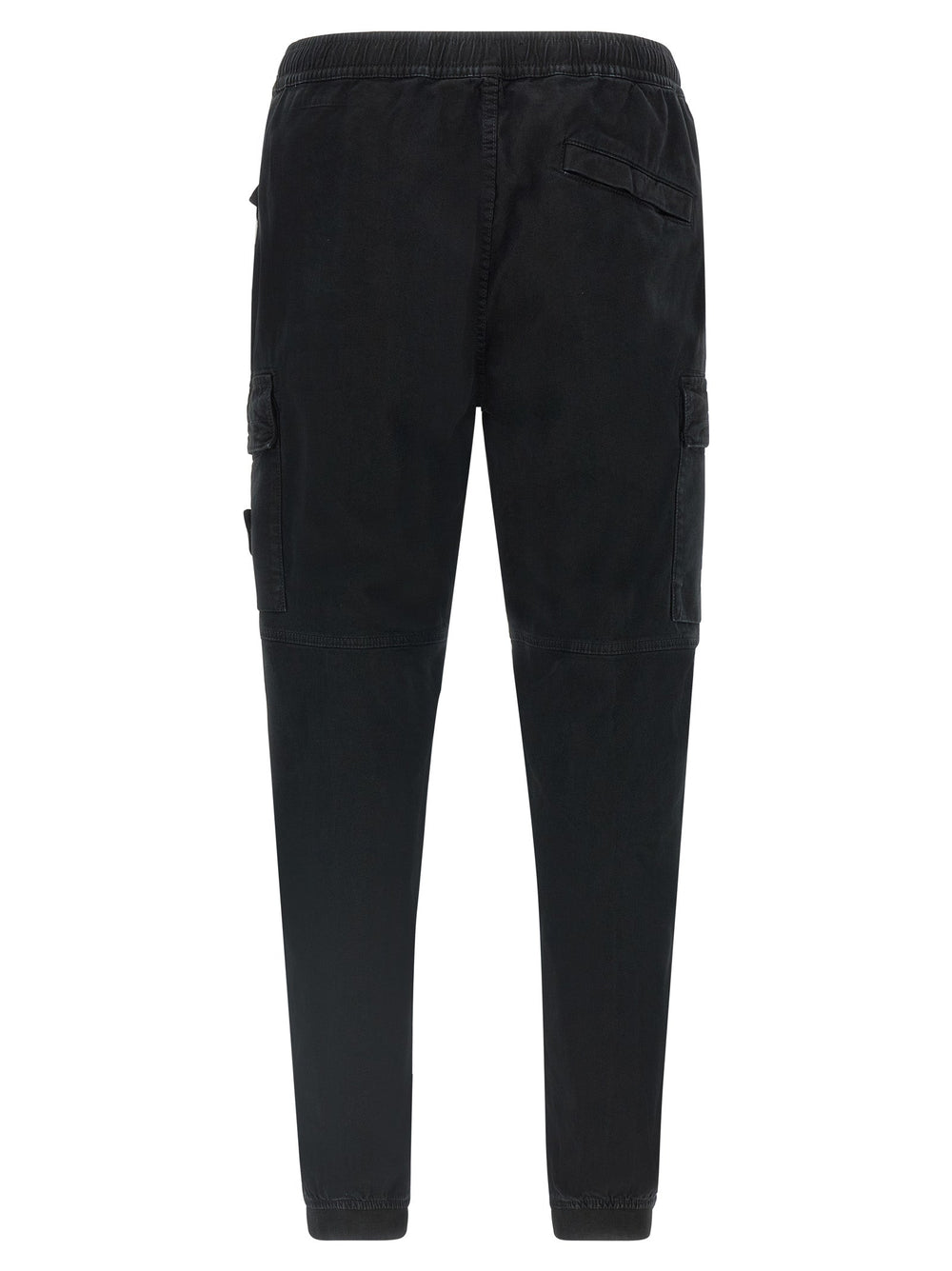 Men’s Stone Island Black Cotton Cargo Pants