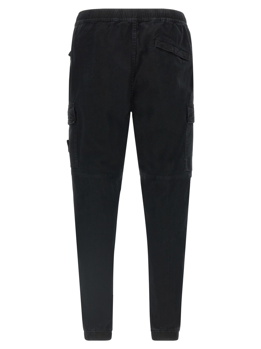 Men’s Stone Island Black Cotton Cargo Pants