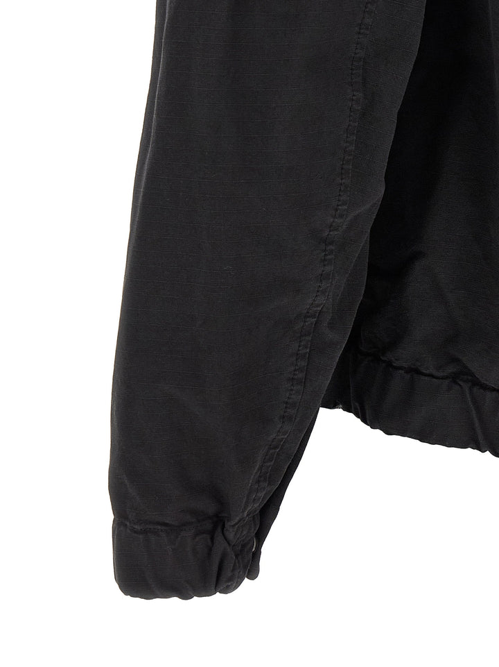 Men’s Stone Island Black Cotton Shell Jacket