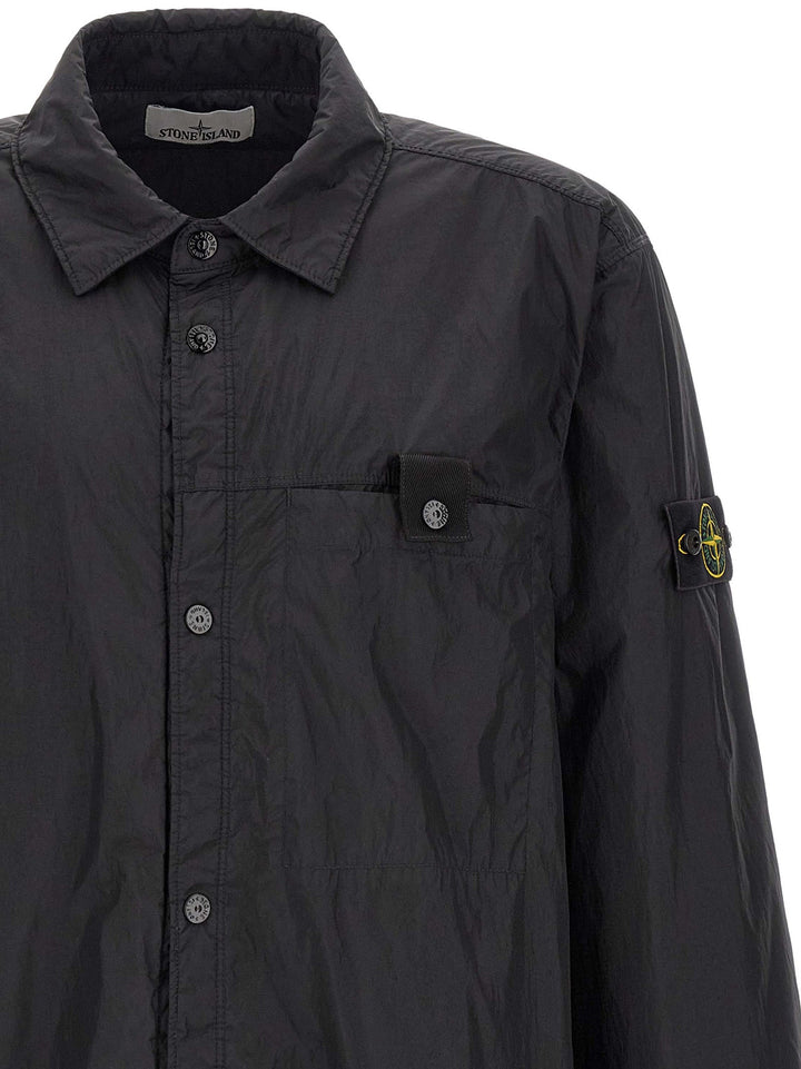 Men’s Stone Island Black Polyamide Shell Jacket