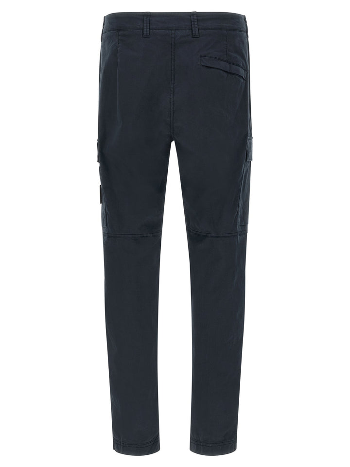 Men’s Stone Island Blue Cotton Cargo Pants
