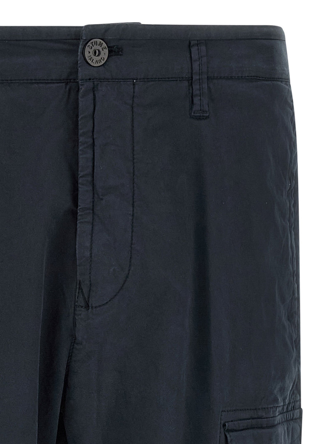 Men’s Stone Island Blue Cotton Cargo Pants