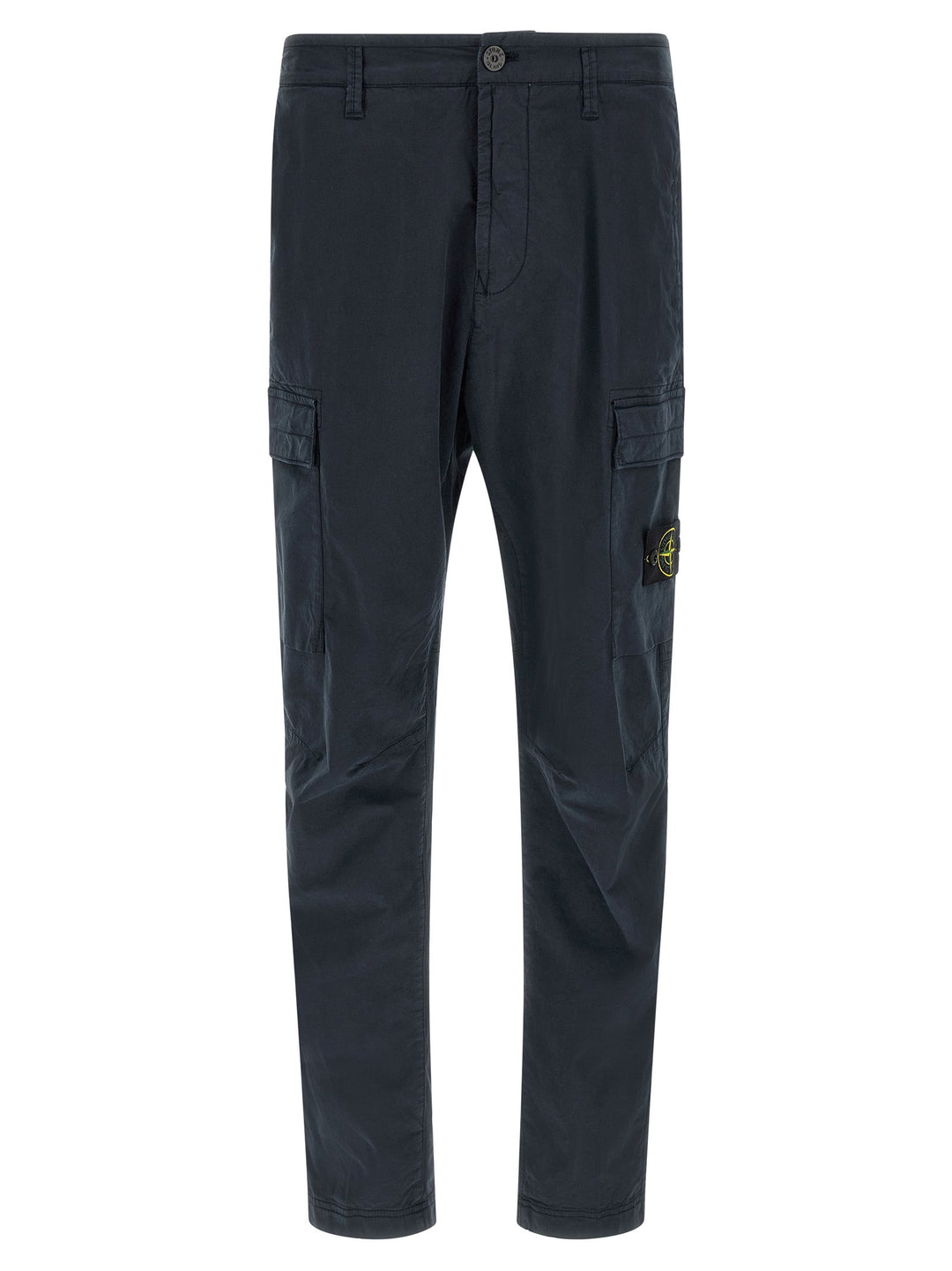 Men’s Stone Island Blue Cotton Cargo Pants