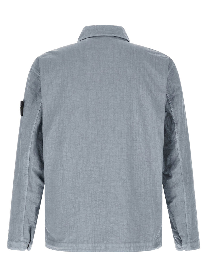 Stone Island Blue Polyamide Blouse