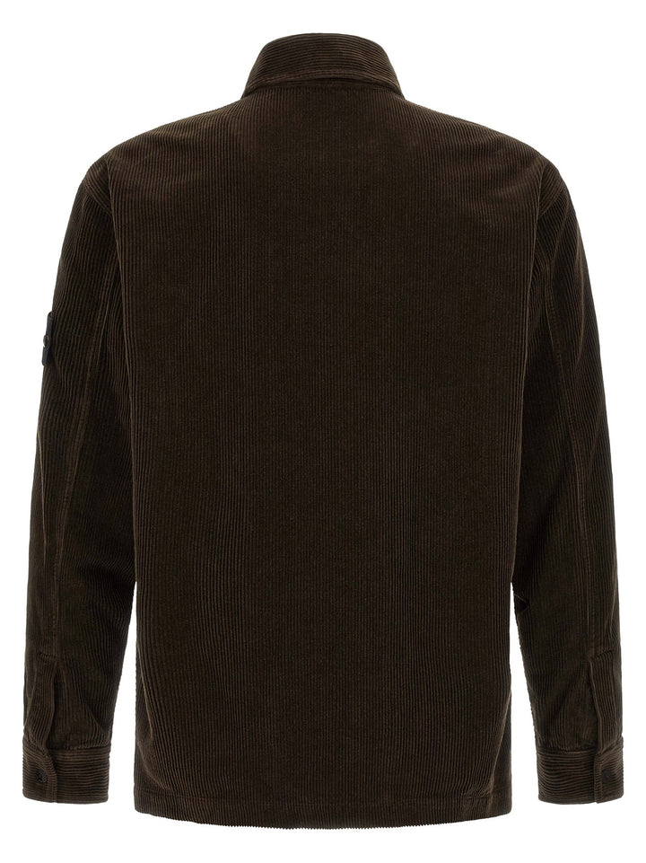 Stone Island Brown Cotton Blouse