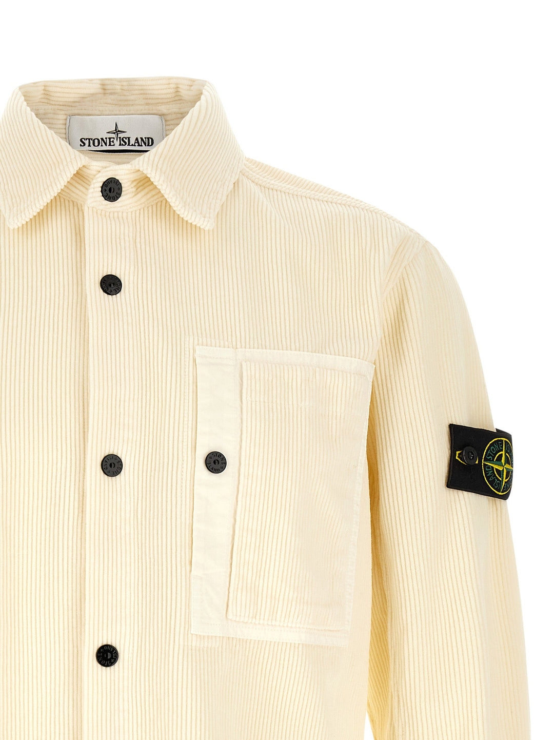 Stone Island White Cotton Blouse