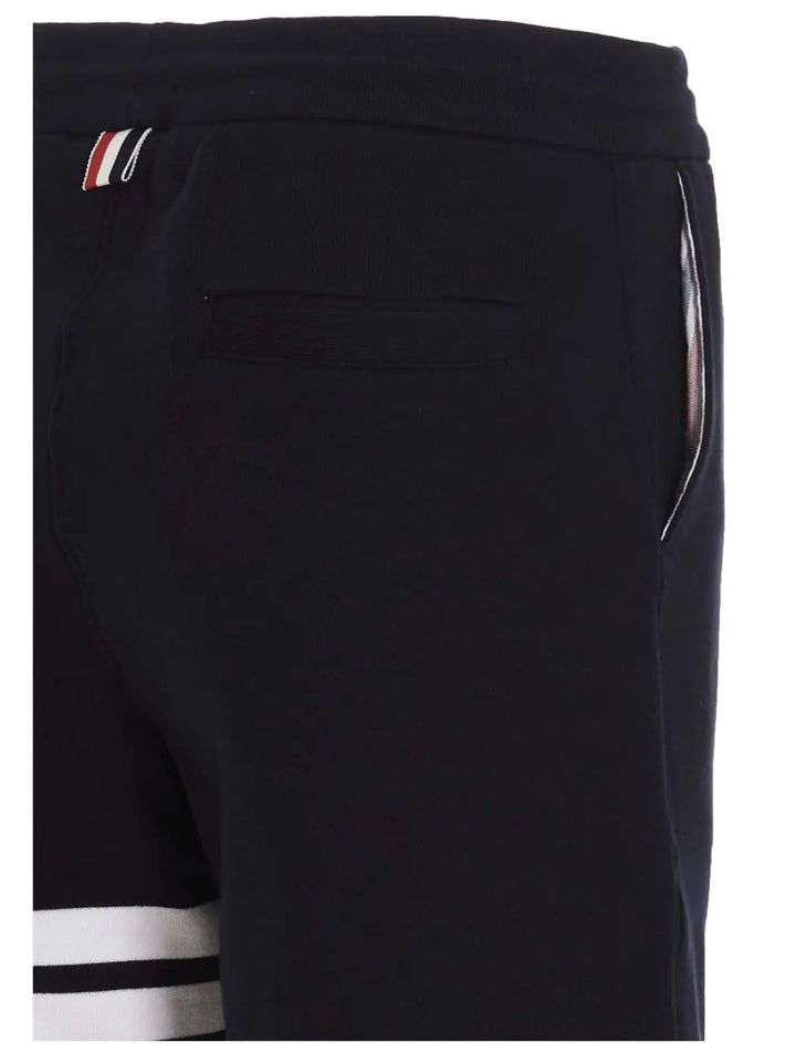 Men’s Thom Browne Blue Cotton Bermuda Shorts
