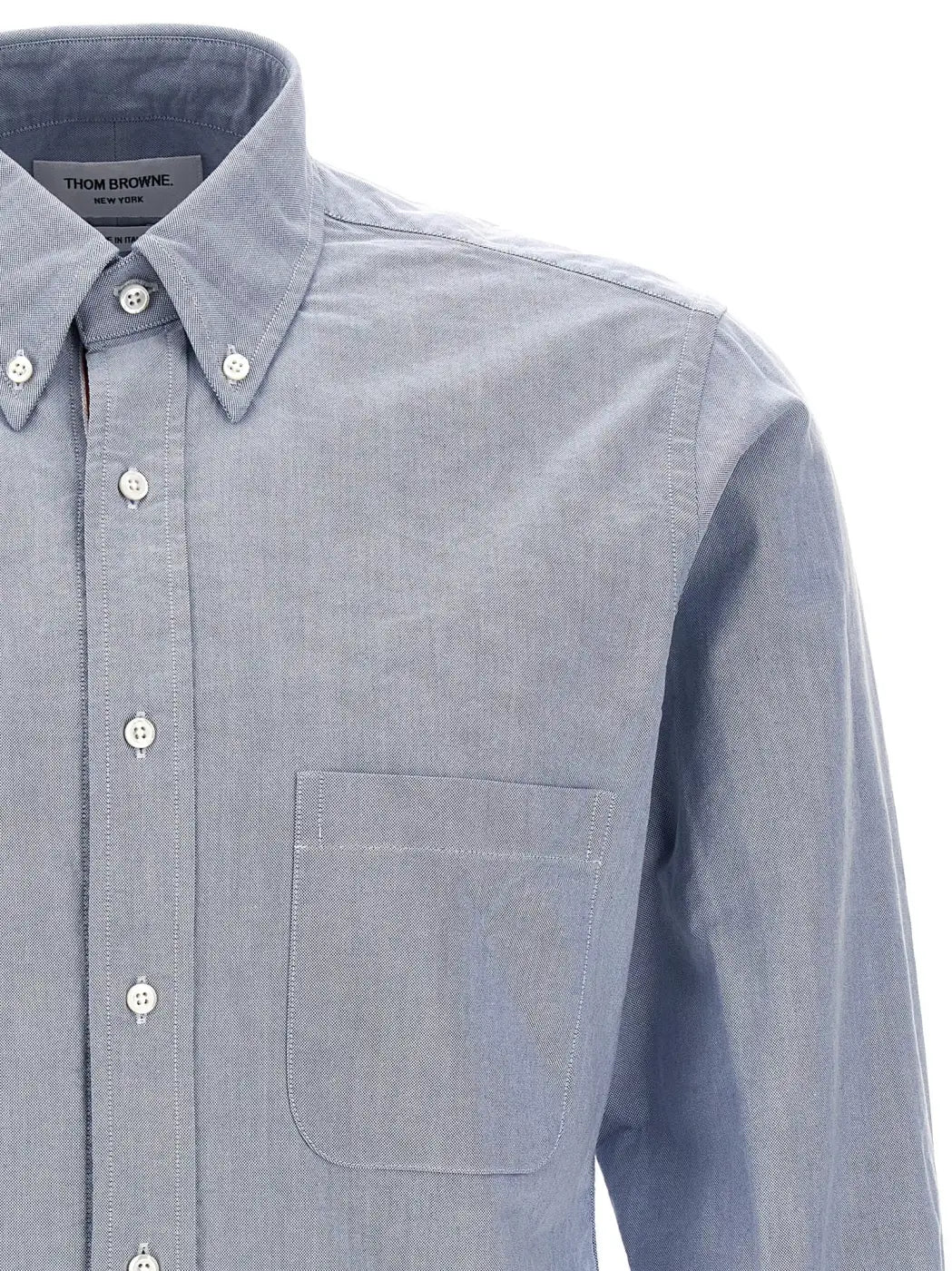 Men’s Thom Browne Blue Cotton Blouse