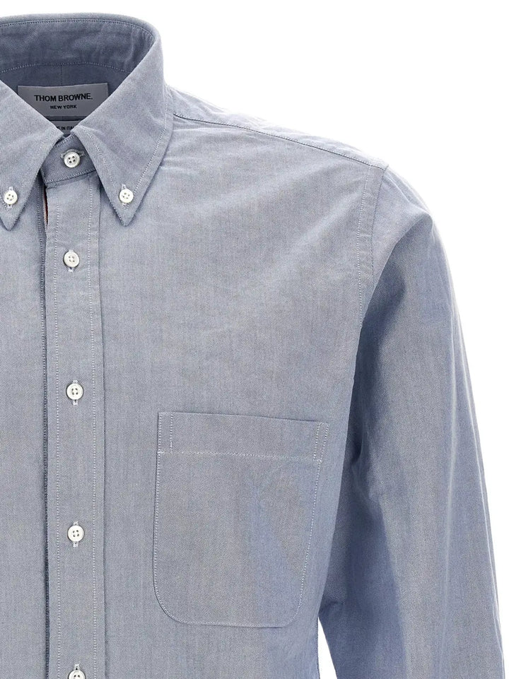 Men’s Thom Browne Blue Cotton Blouse