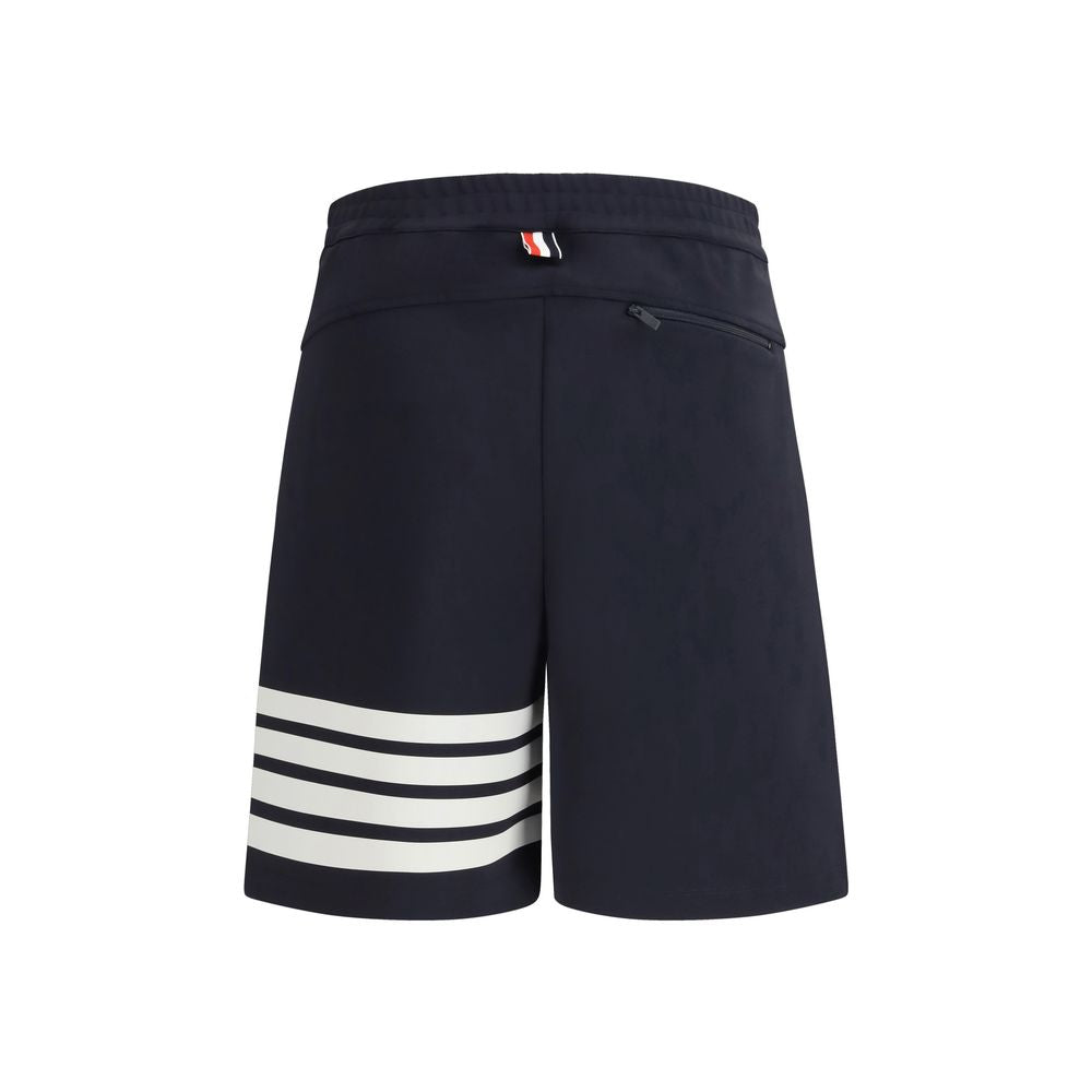 Men’s Thom Browne Blue Viscose Bermuda Shorts