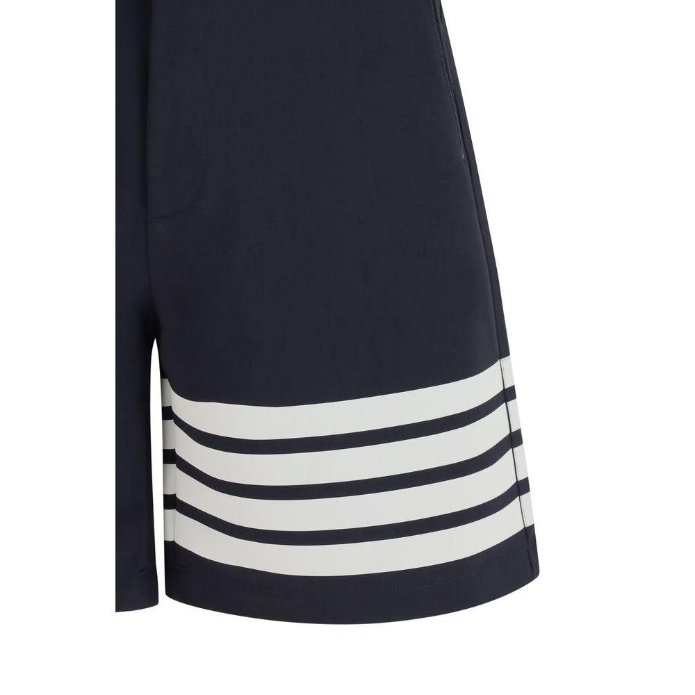 Men’s Thom Browne Blue Viscose Bermuda Shorts