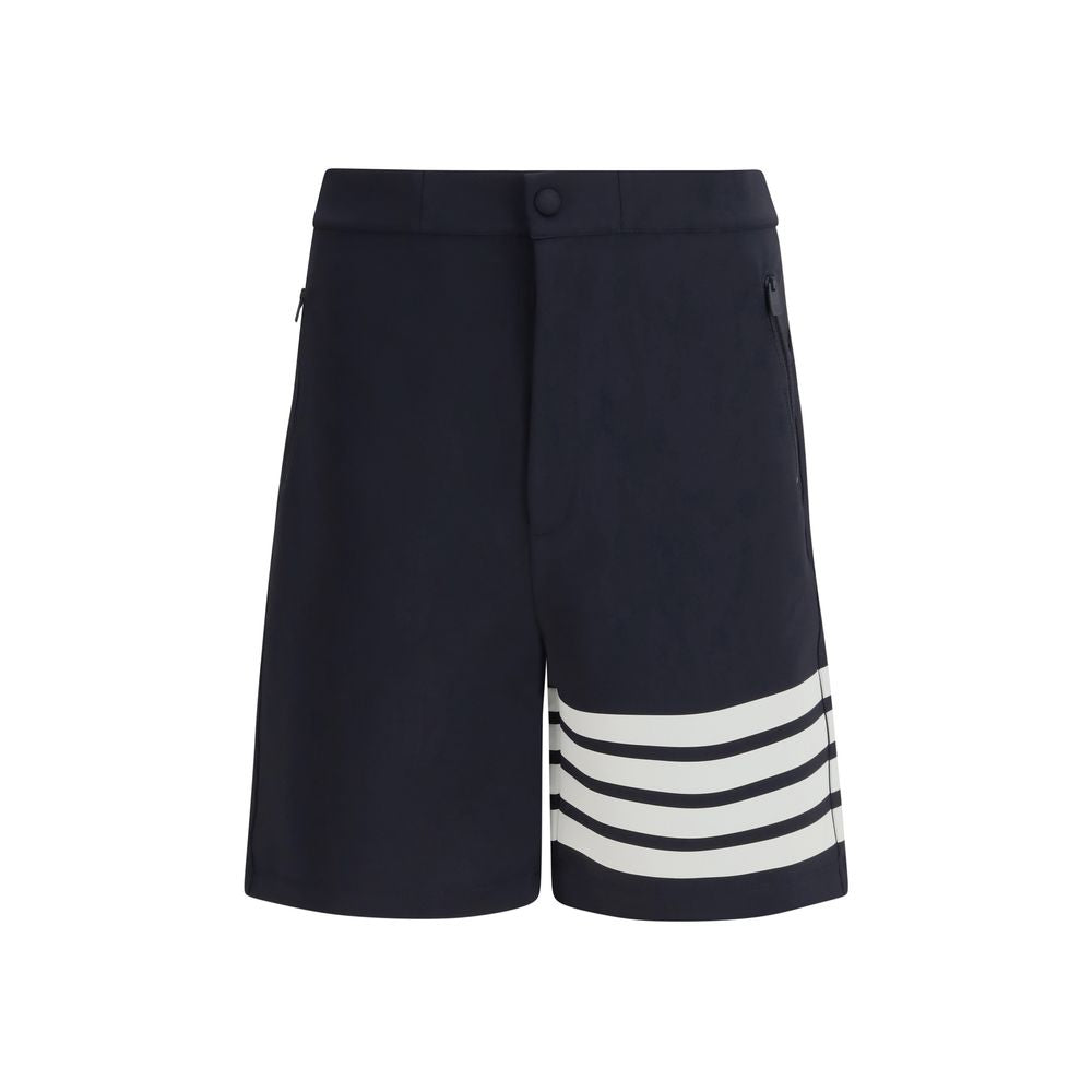 Men’s Thom Browne Blue Viscose Bermuda Shorts