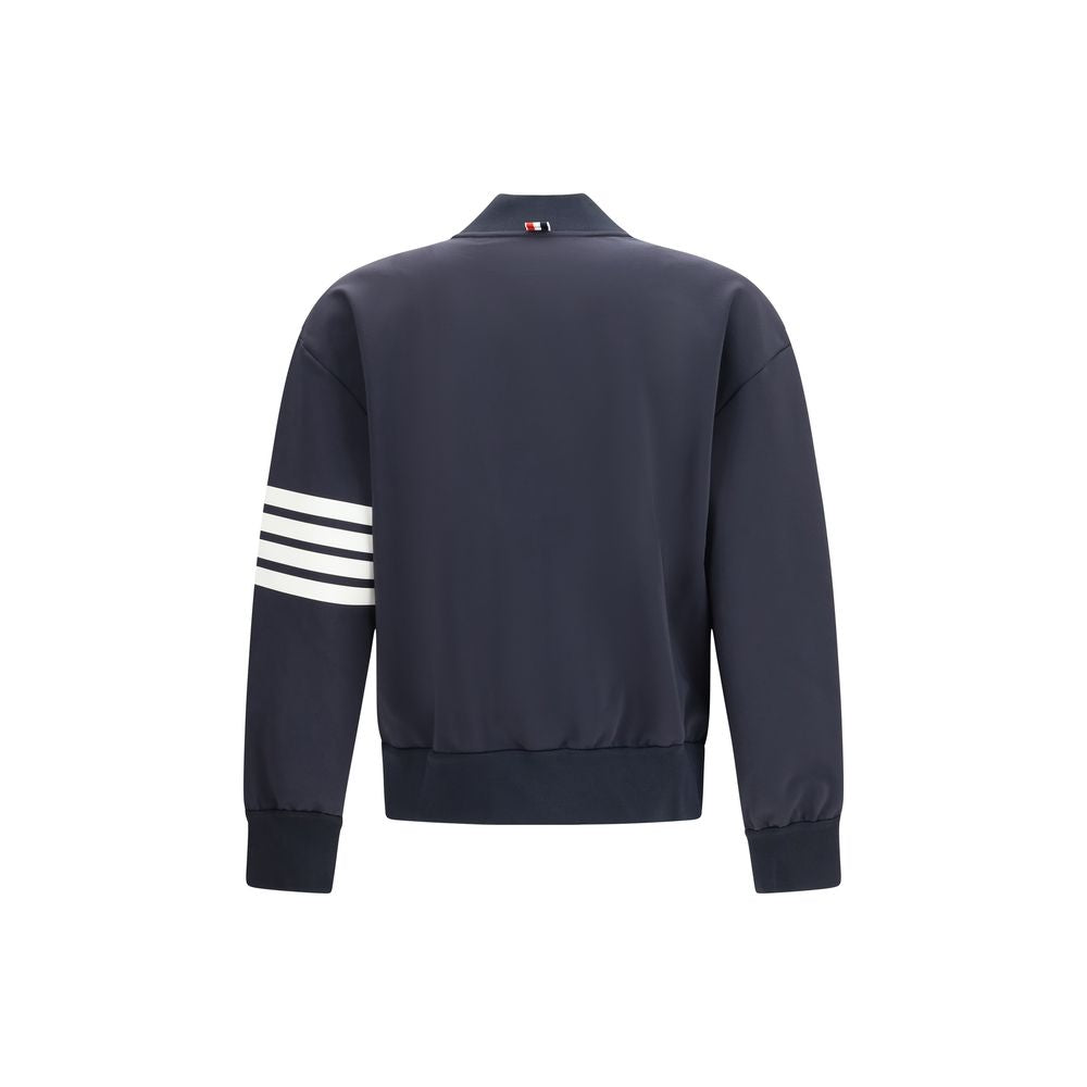 Men’s Thom Browne Blue Viscose Bomber