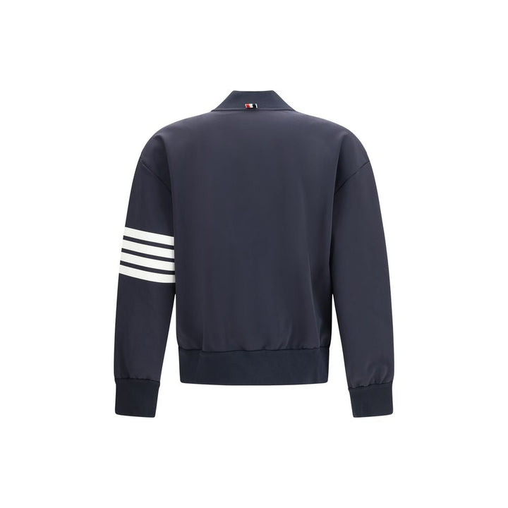Men’s Thom Browne Blue Viscose Bomber