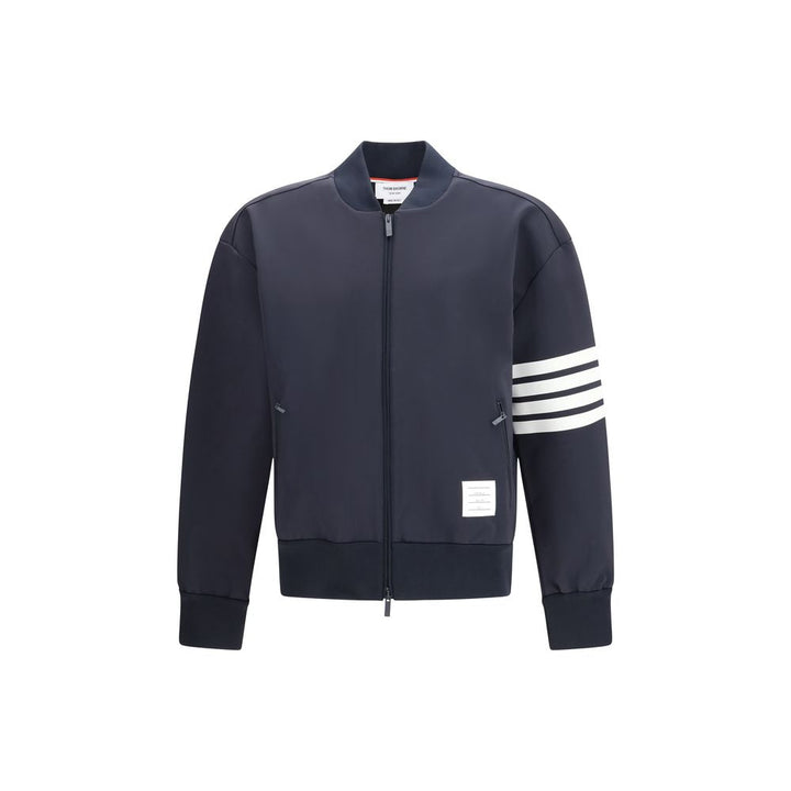 Men’s Thom Browne Blue Viscose Bomber