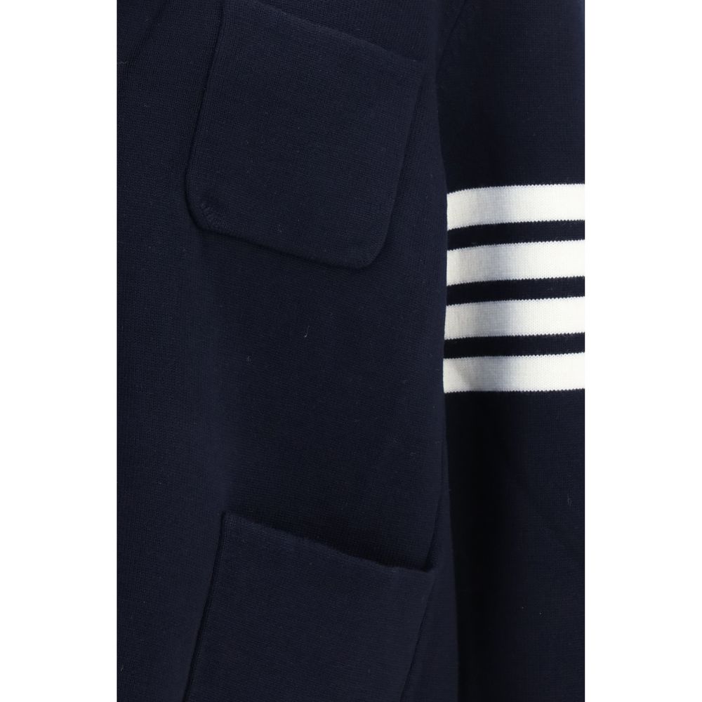 Men’s Thom Browne Blue Wool Oves Aries Full-length Jacket