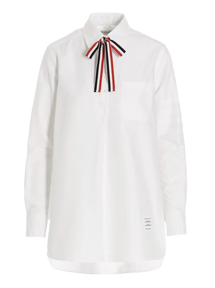 Men’s Thom Browne White Cotton Blouse