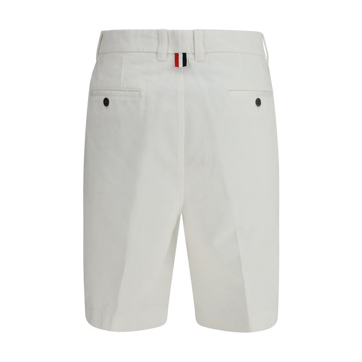 Men’s Thom Browne White Polyester Bermuda Shorts