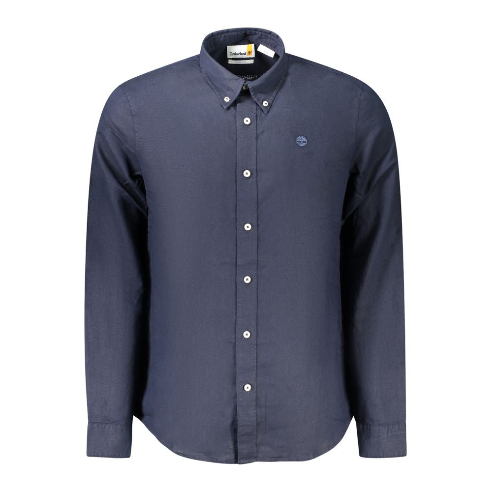 Men’s Timberland Blue Linen Men Shirt