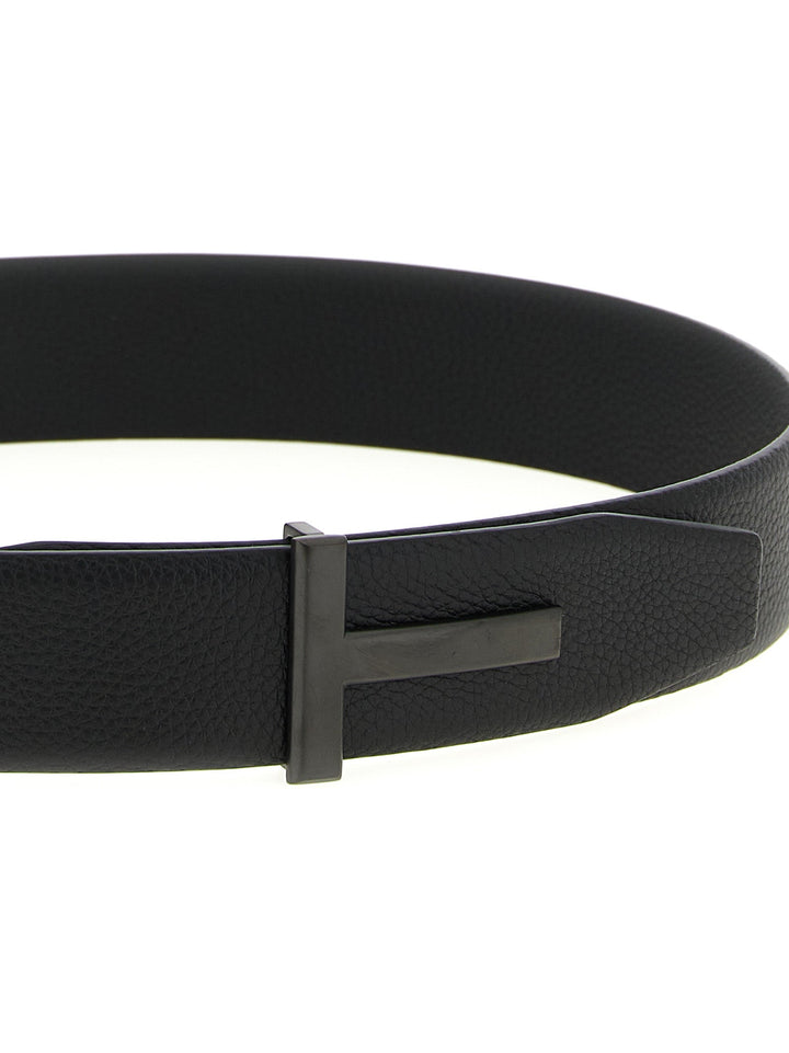 Tom Ford Black Calfskin Belt