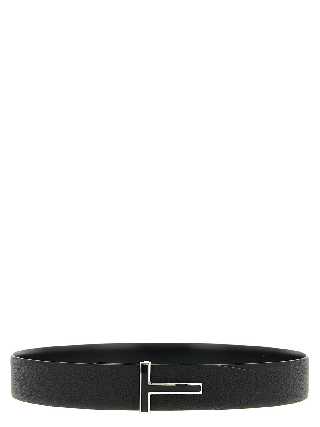 Tom Ford Black Calfskin Regular Belt
