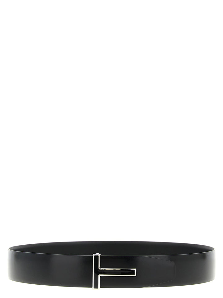 Tom Ford Black Calfskin Regular Belt