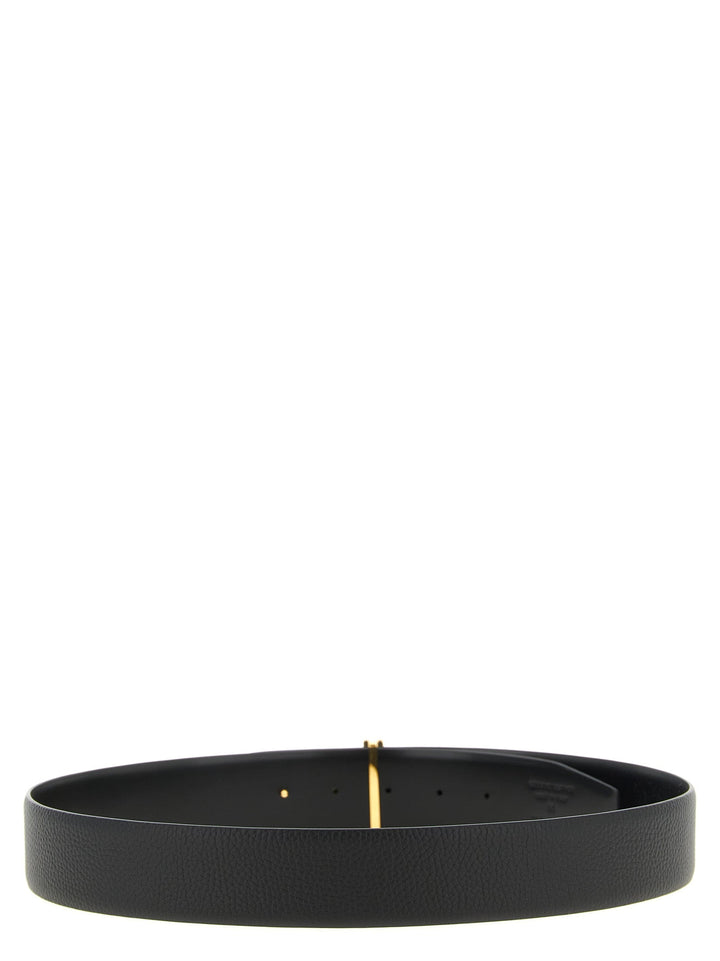 Tom Ford Black Calfskin Regular Belt