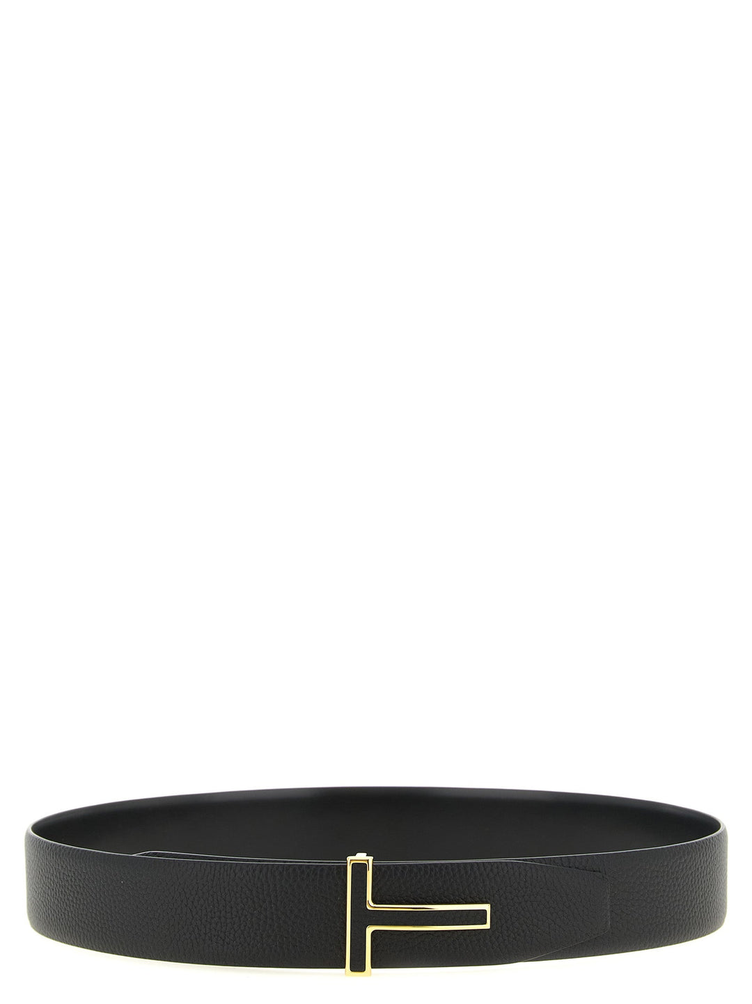 Tom Ford Black Calfskin Regular Belt