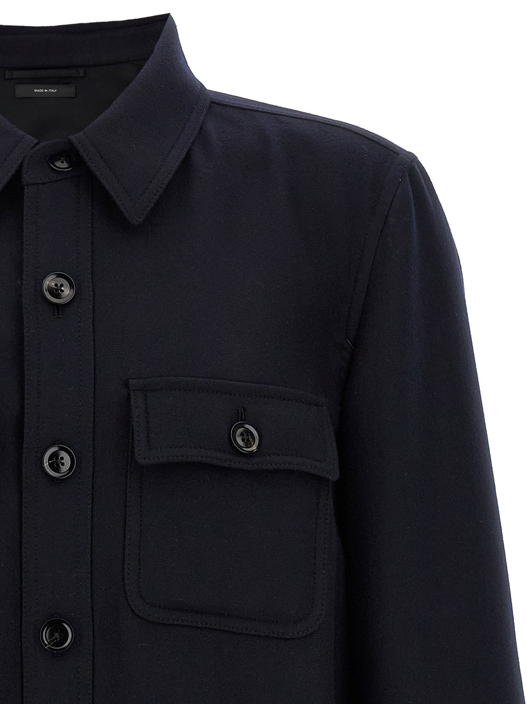 Tom Ford Blue Wool Blouse