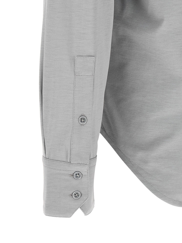 Tom Ford Gray Silk Blouse