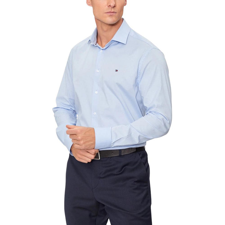Men’s Tommy Hilfiger Blue Organic Cotton Dress Shirt