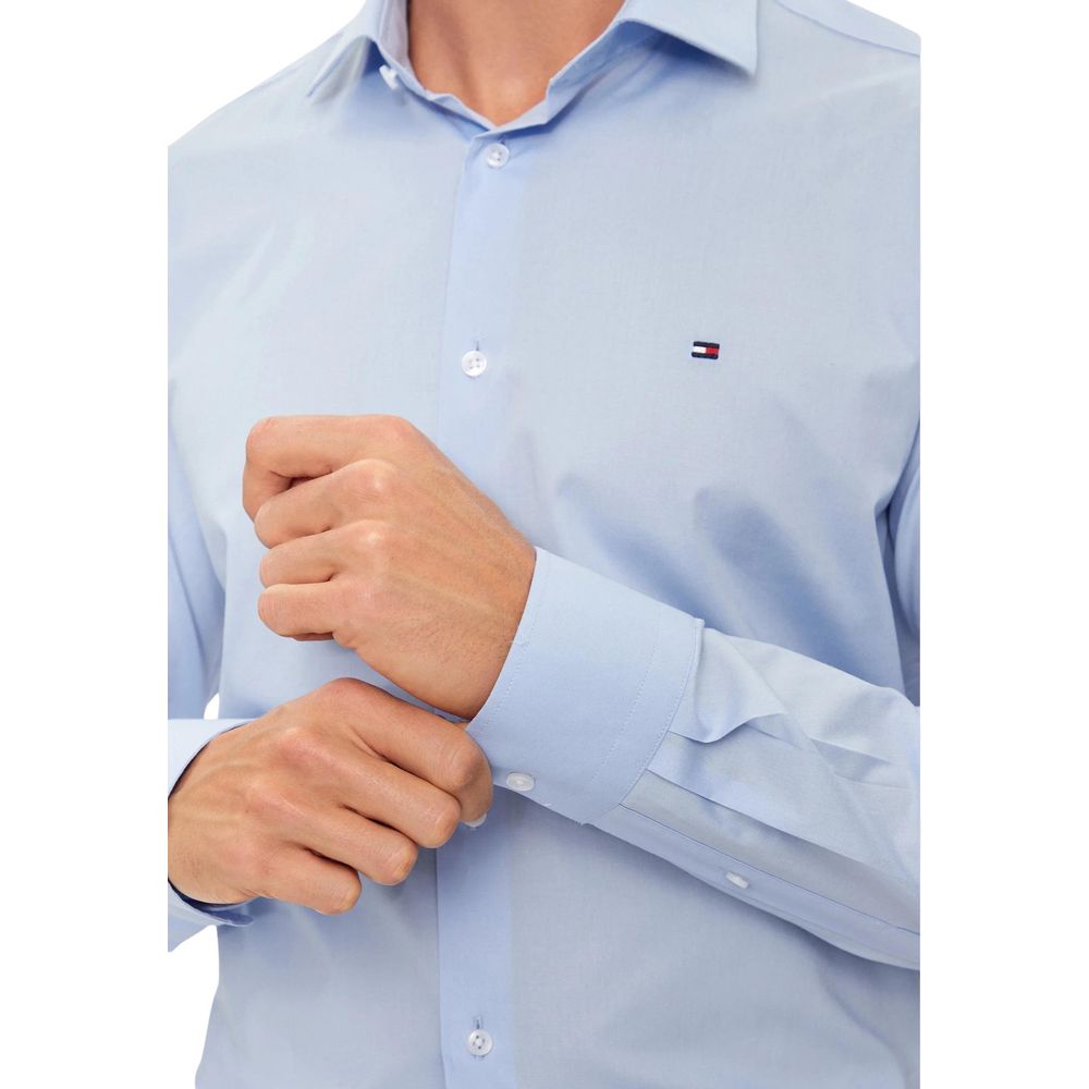 Men’s Tommy Hilfiger Blue Organic Cotton Dress Shirt