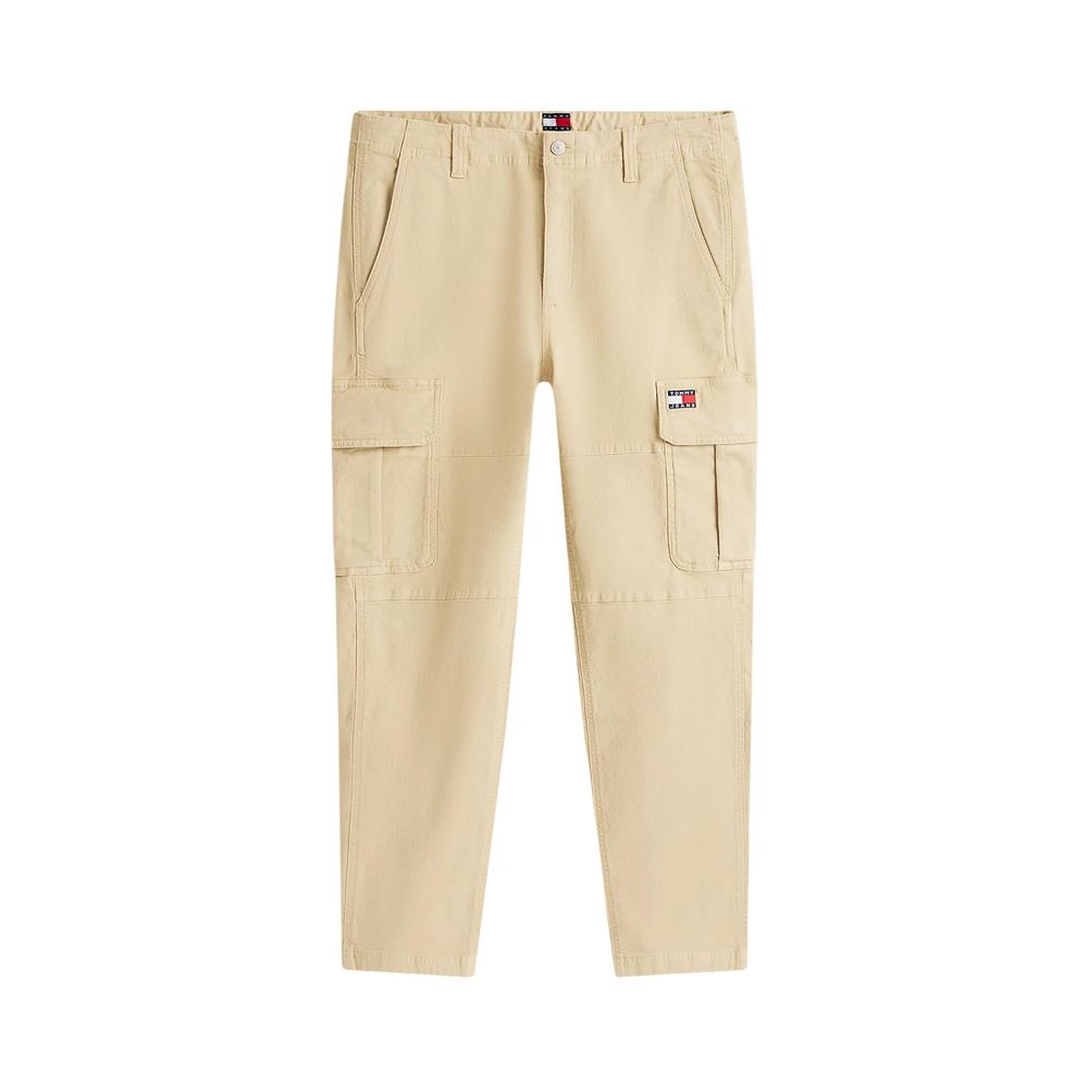 Men’s Tommy Hilfiger Jeans Beige Recycled Cotton Cargo Pants