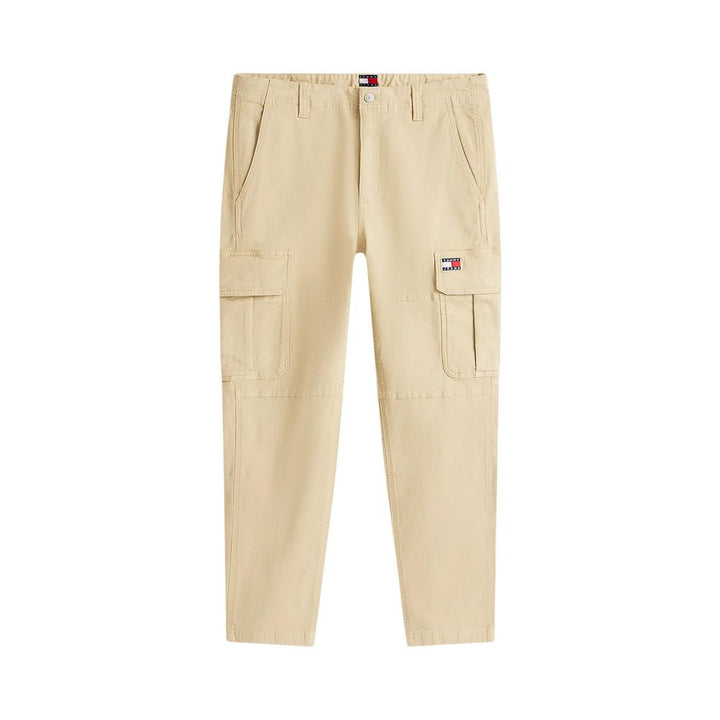 Men’s Tommy Hilfiger Jeans Beige Recycled Cotton Cargo Pants