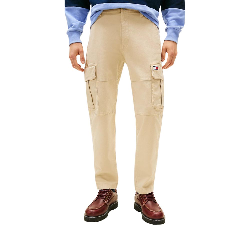 Men’s Tommy Hilfiger Jeans Beige Recycled Cotton Cargo Pants