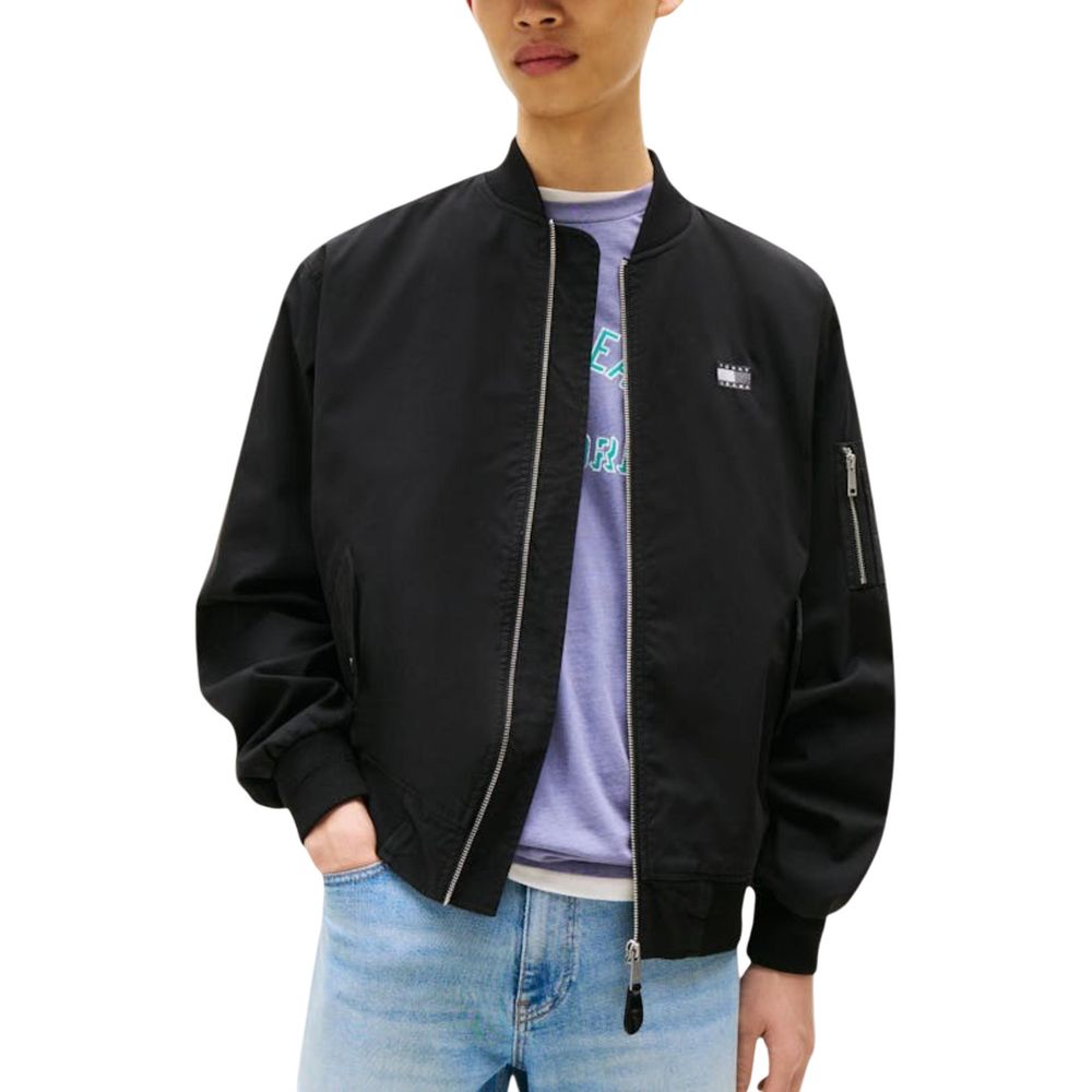 Men’s Tommy Hilfiger Jeans Black Recycled Cotton Bomber
