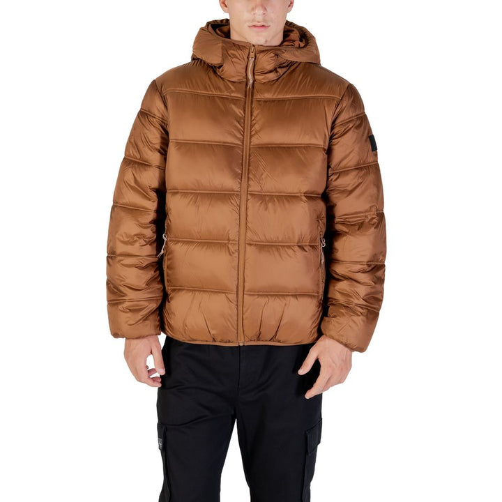 Men’s Tommy Hilfiger Jeans Brown Polyamide Coat