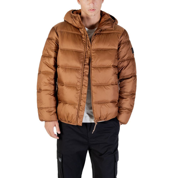 Men’s Tommy Hilfiger Jeans Brown Polyamide Coat