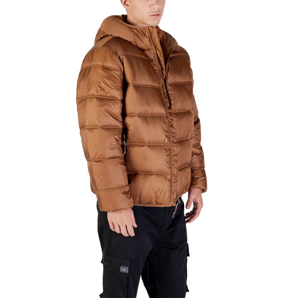 Men’s Tommy Hilfiger Jeans Brown Polyamide Coat