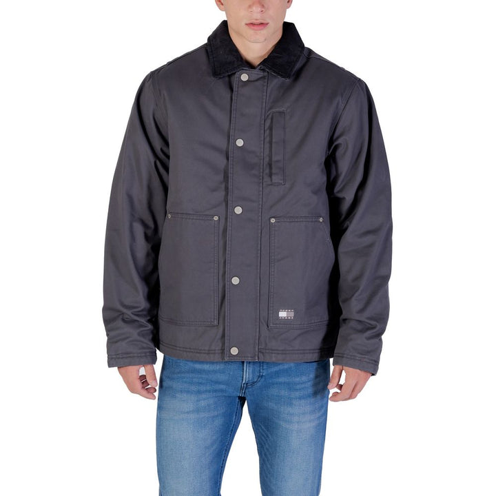 Men’s Tommy Hilfiger Jeans Gray Recycled Cotton Denim Jacket