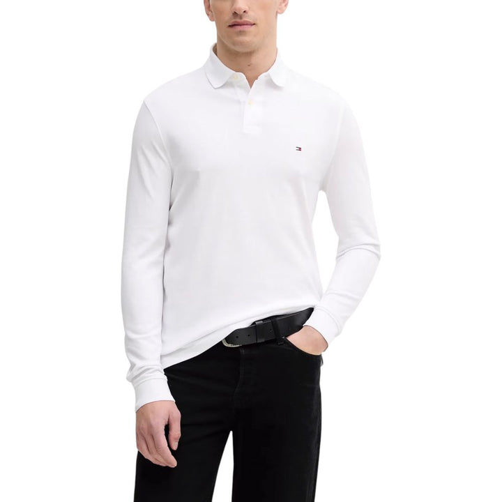 Men’s Tommy Hilfiger White Organic Cotton Long Sleeve T-shirt