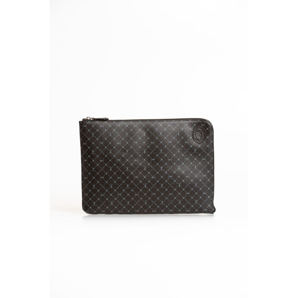 Men’s Trussardi Black Leather Men Clutch